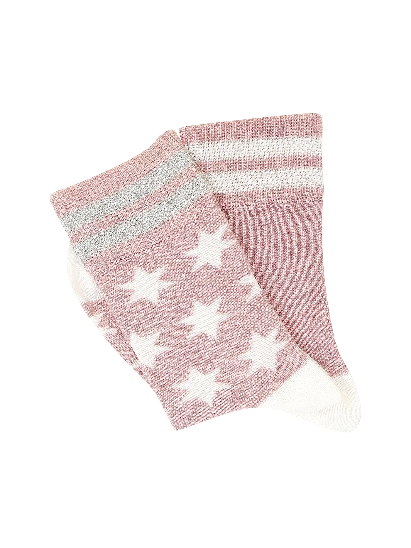CAMANO | Mädchen Socken 2er Pkg.  chalk pink melange | 